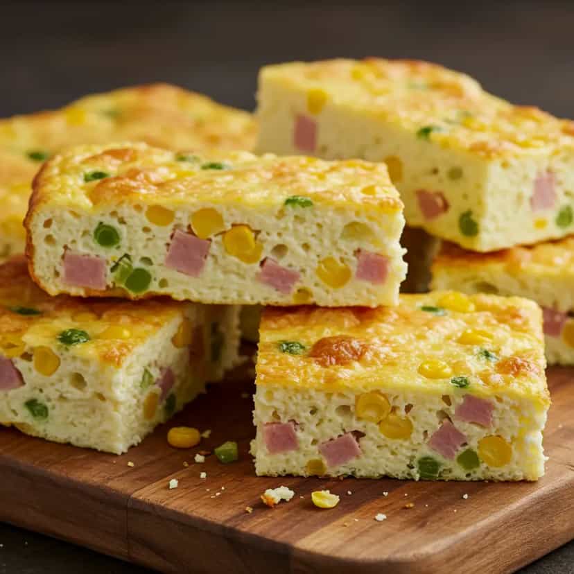 Foto deliciosa de Omelete de Forno com Abobrinha e Queijo Minas pronta para servir - Outras Receitas