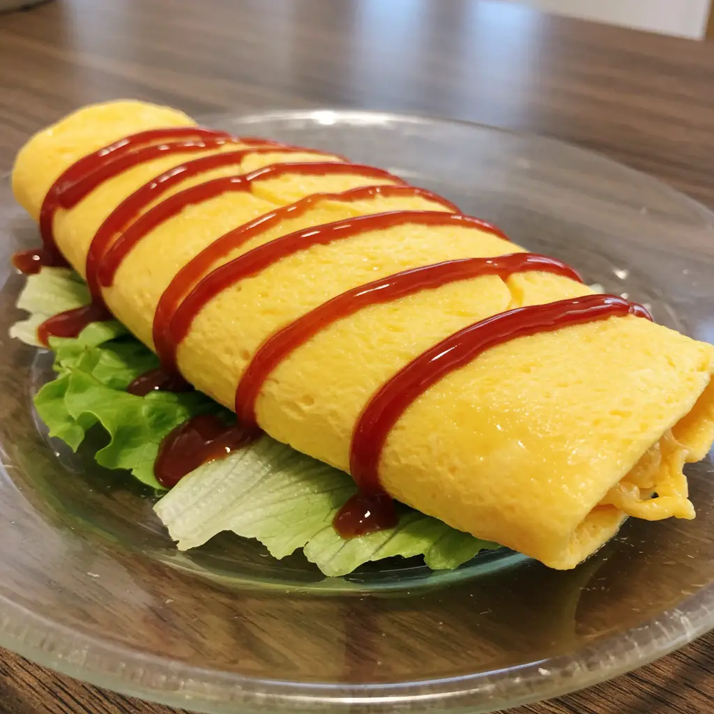 Omelete de Palmito com Queijo e Presunto