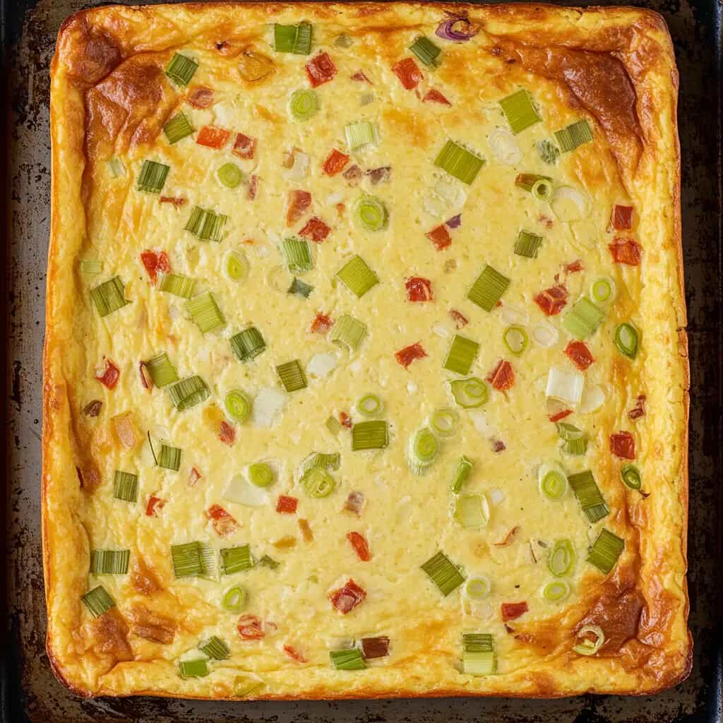 Omelete de Queijo e Alho-Poró