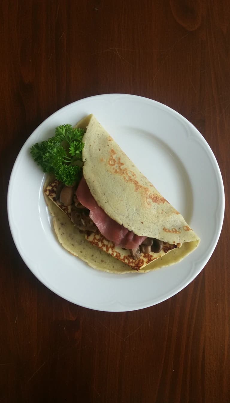 Omelete de Tapioca com Ervas