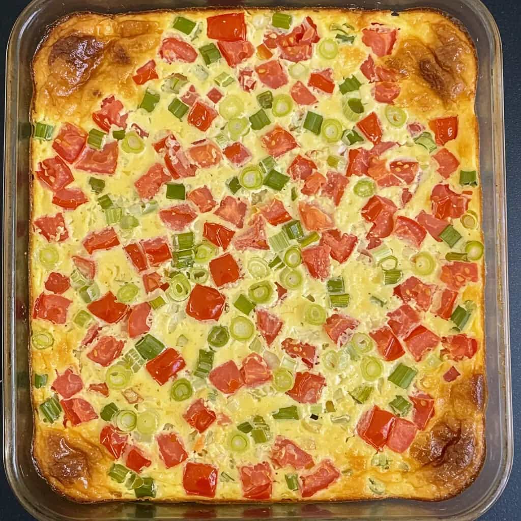 Omelete de Tomate e Cebola