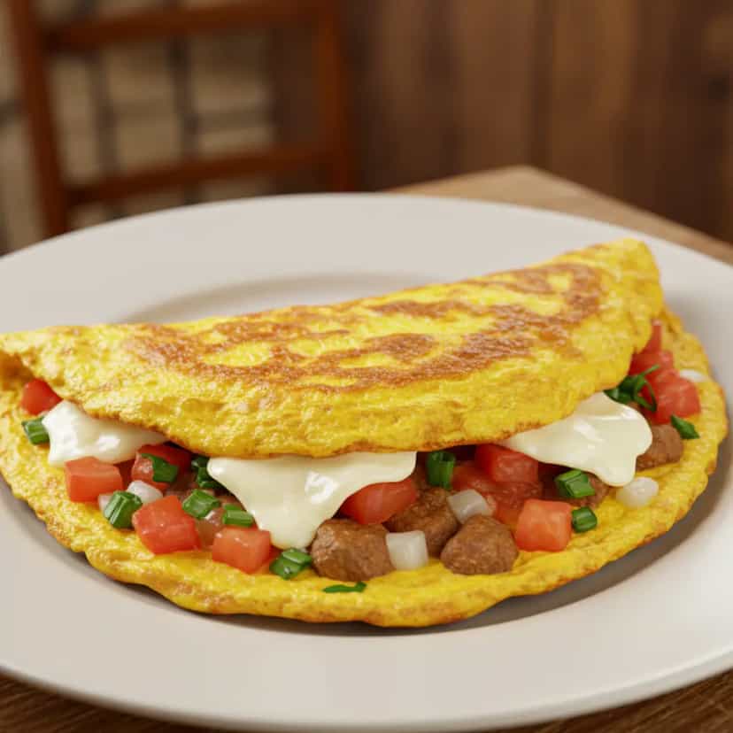 Foto deliciosa de Omelete divino pronta para servir - Ovos