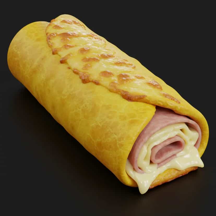 Foto deliciosa de Omelete Rocambole pronta para servir - Ovos