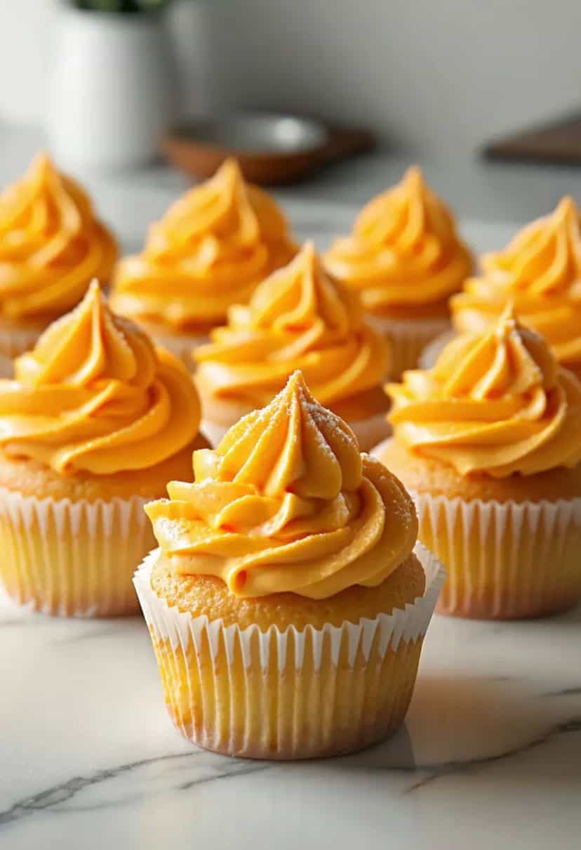 Foto deliciosa de Cupcakes de Laranja Creamsicle pronta para servir - Bolos & Cupcakes
