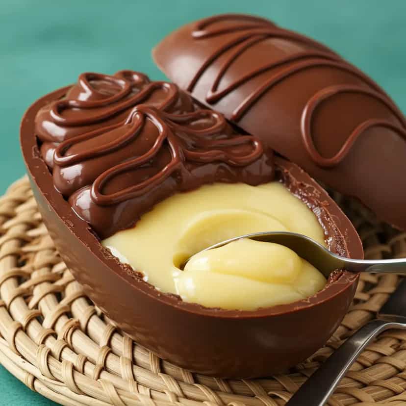 Foto deliciosa de Ovo de Páscoa de Leite Ninho e Nutella: Receita Deliciosa pronta para servir - Outras Receitas