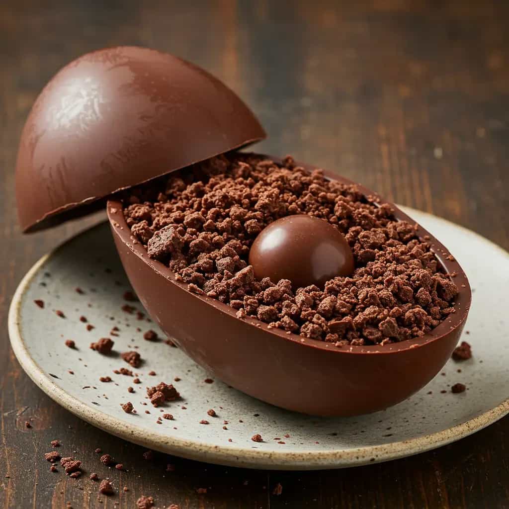 Ovo de Páscoa Recheado com Brigadeiro Gourmet