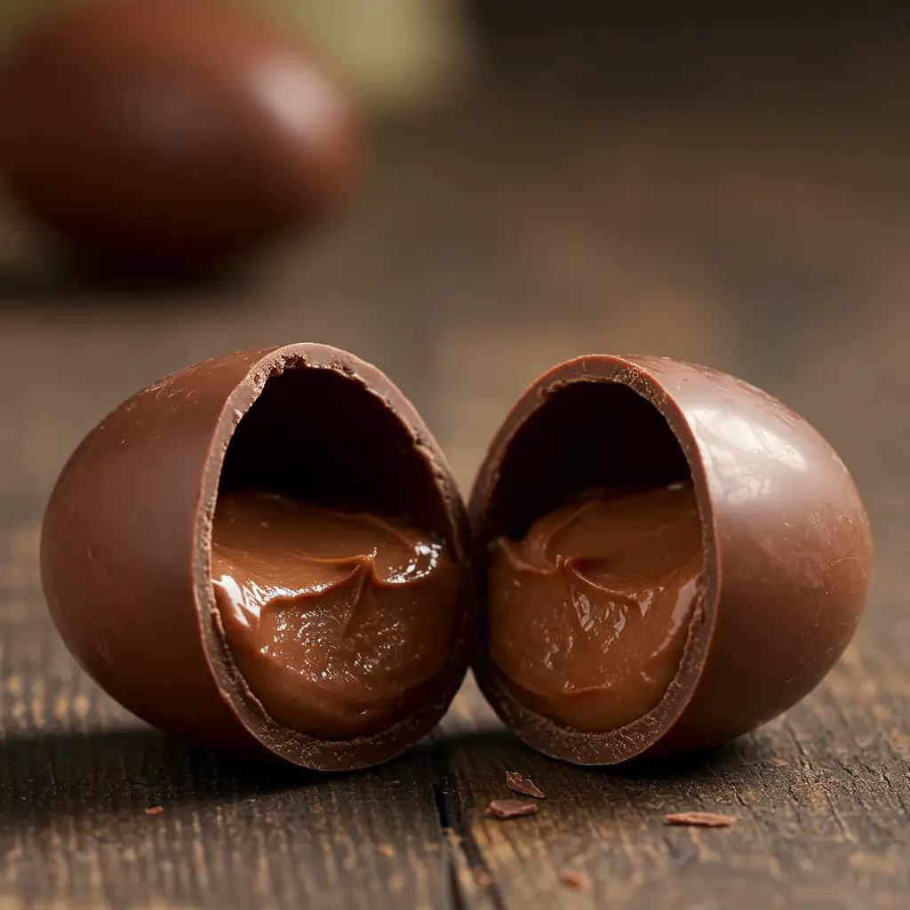 Ovo de Páscoa Recheado com Trufa de Chocolate