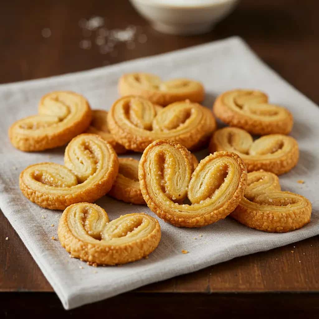 Palmiers Caseiros: Deliciosos Biscoitos de Massa Folhada