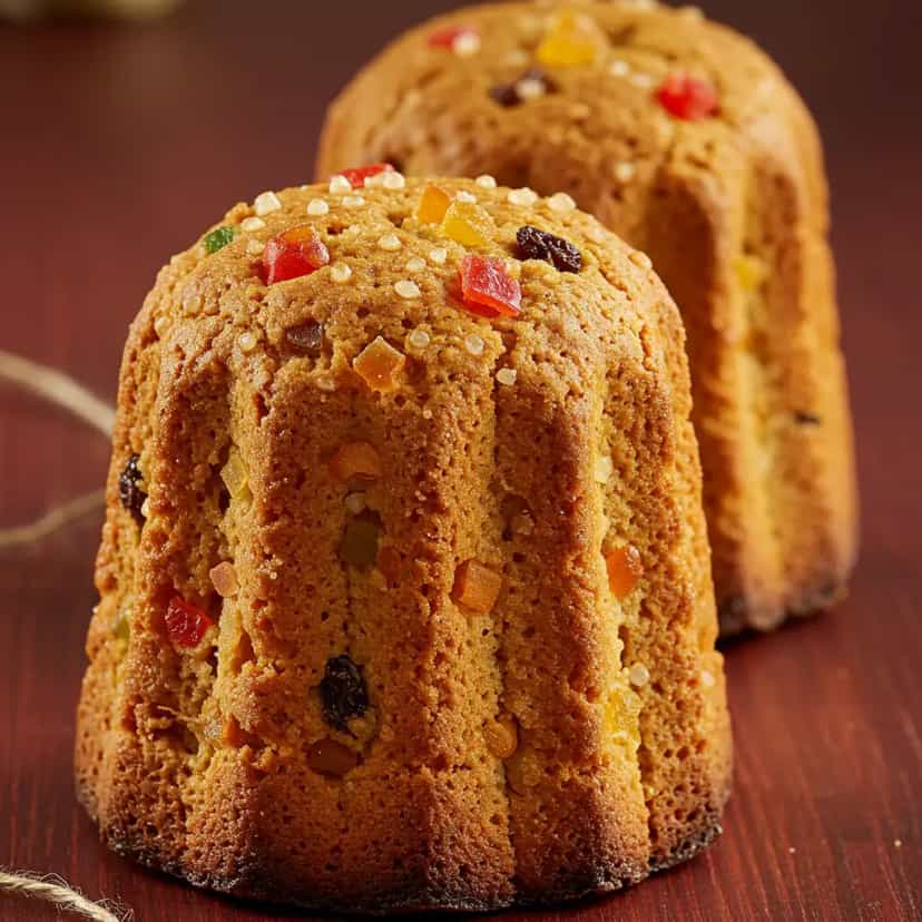 Foto deliciosa de Panetone Artesanal de Frutas Cristalizadas e Passas pronta para servir - Bolos & Cupcakes