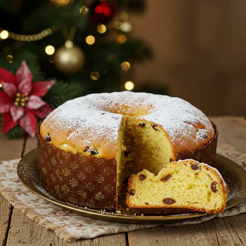 Foto deliciosa de Panetone Caseiro Tradicional pronta para servir - Bolos & Cupcakes