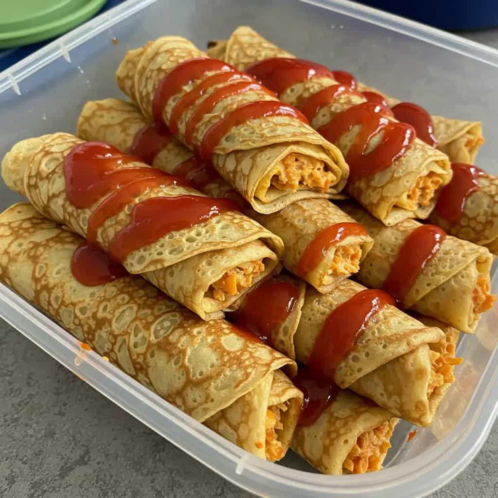 Panquecas de Carne Moída com Molho