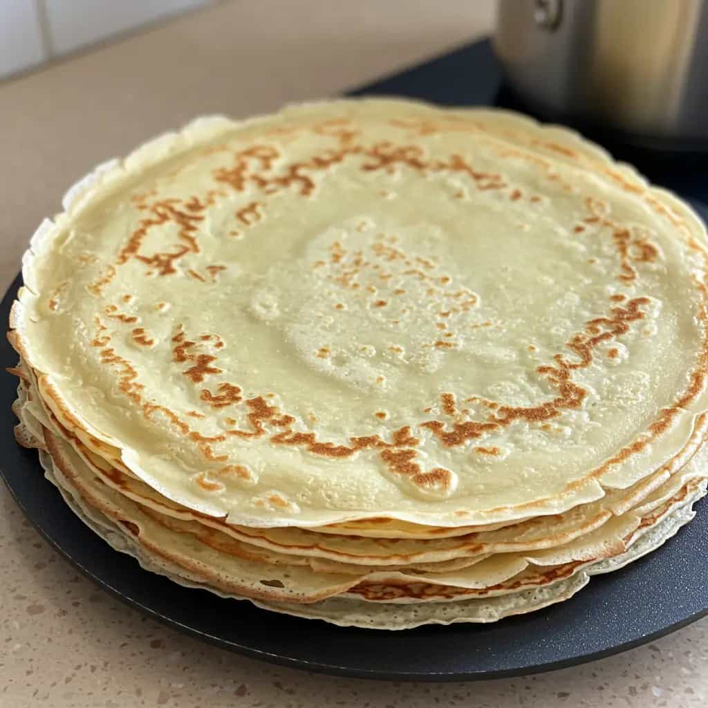 Panquecas de Frango ao Molho Cremoso
