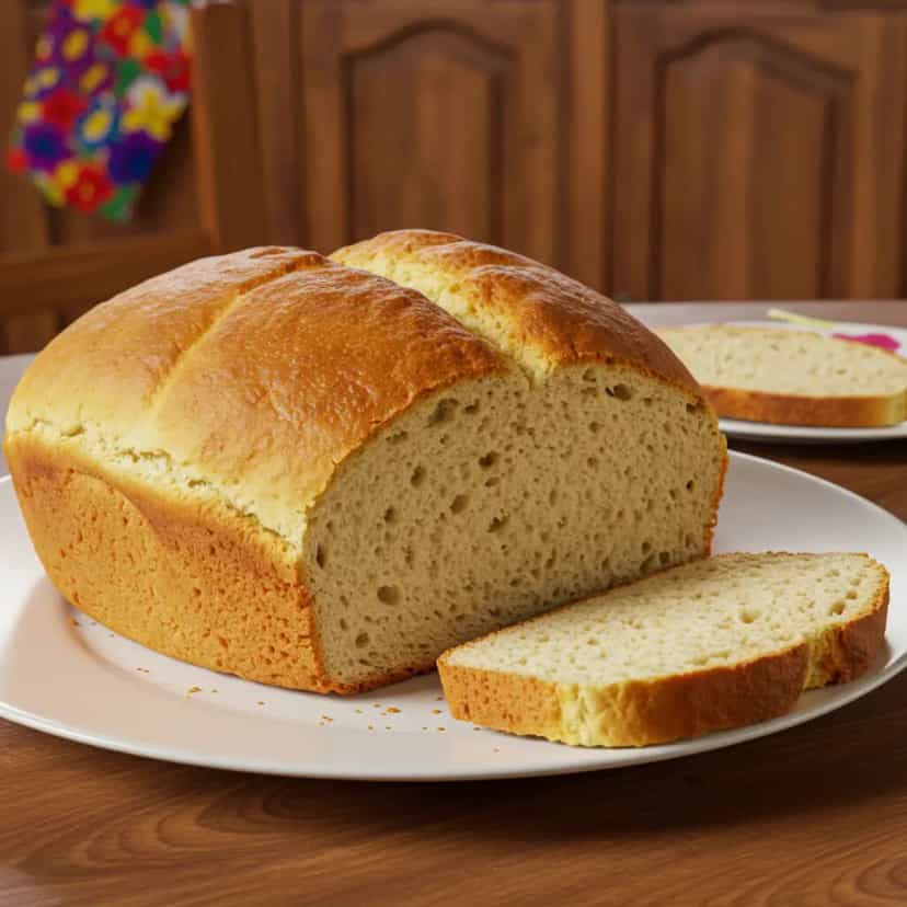 Foto deliciosa de Pão caseiro com fermento biológico pronta para servir - Outras Receitas