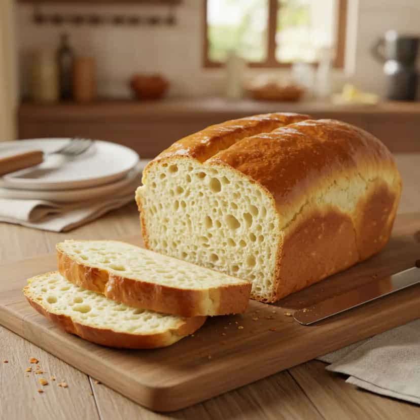 Foto deliciosa de Pão caseiro na máquina de pão pronta para servir - Outras Receitas