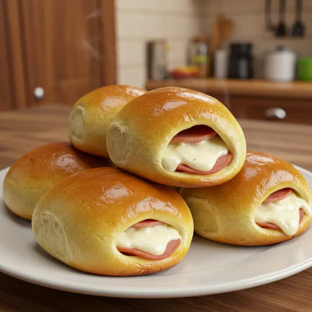 Pão caseiro recheado