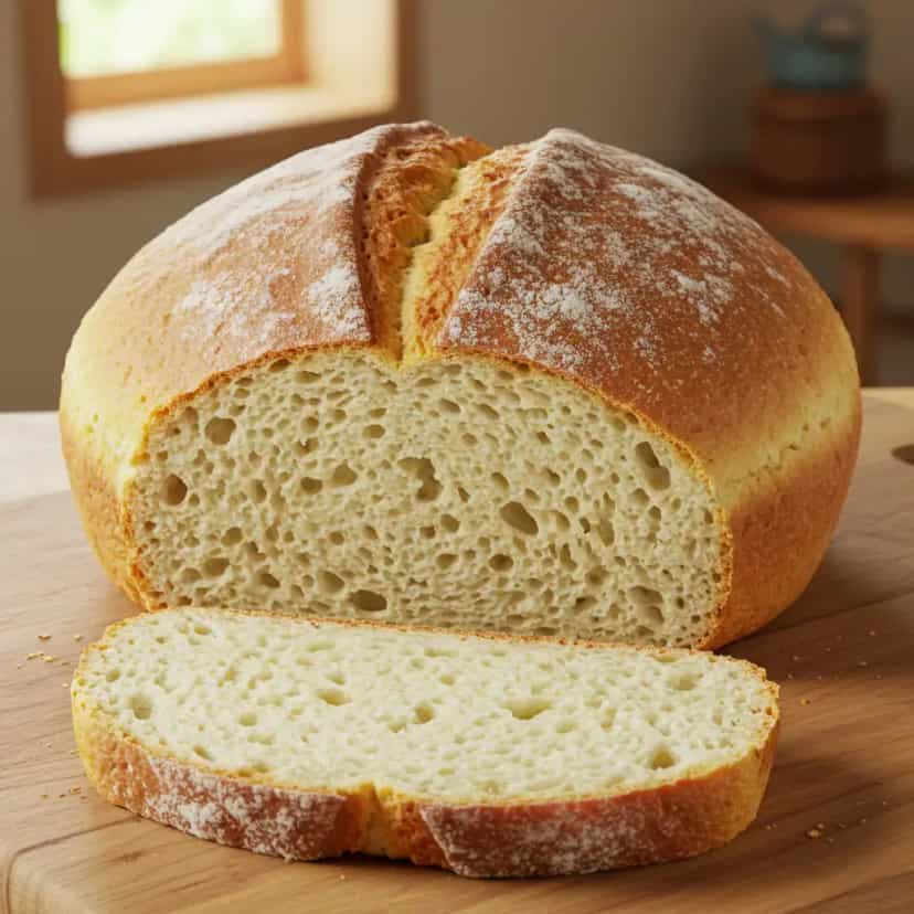 Foto deliciosa de Pão caseiro sem ovo pronta para servir - Lanches de Padaria