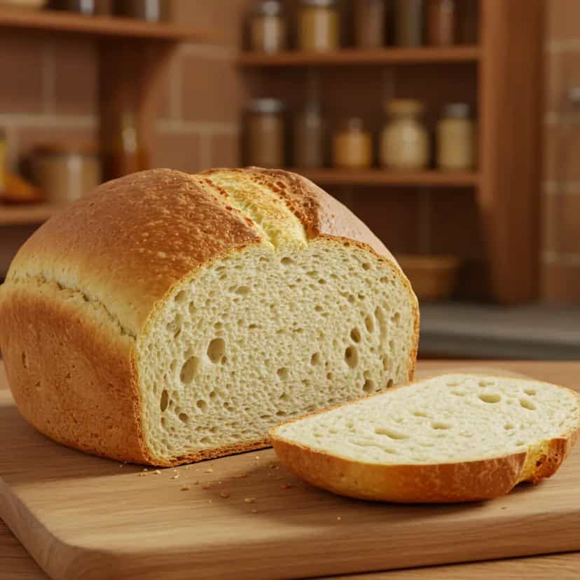 Foto deliciosa de Pão caseiro simples pronta para servir - Lanches de Padaria