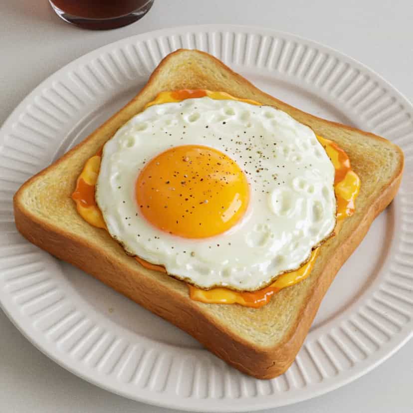 Foto deliciosa de Pão com Ovo e Molho Picante pronta para servir - Ovos