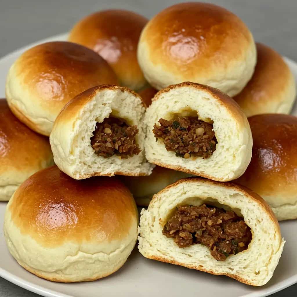 Pão de Alho Recheado com Carne-Seca