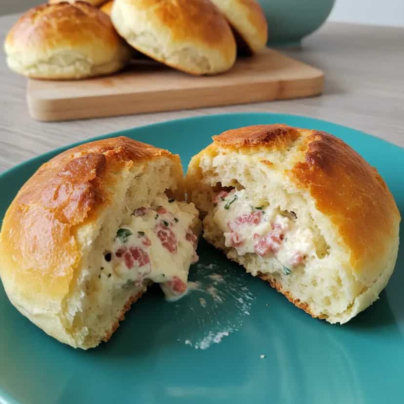 Foto deliciosa de Pão de Linguiça na Frigideira: Receita Deliciosa pronta para servir - Lanches de Padaria