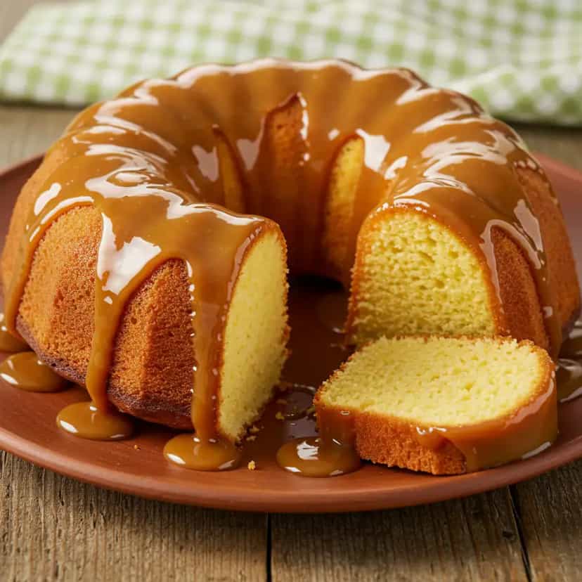 Foto deliciosa de Pão de Ló Molhado com Pudim de Leite Cremoso pronta para servir - Bolos & Cupcakes