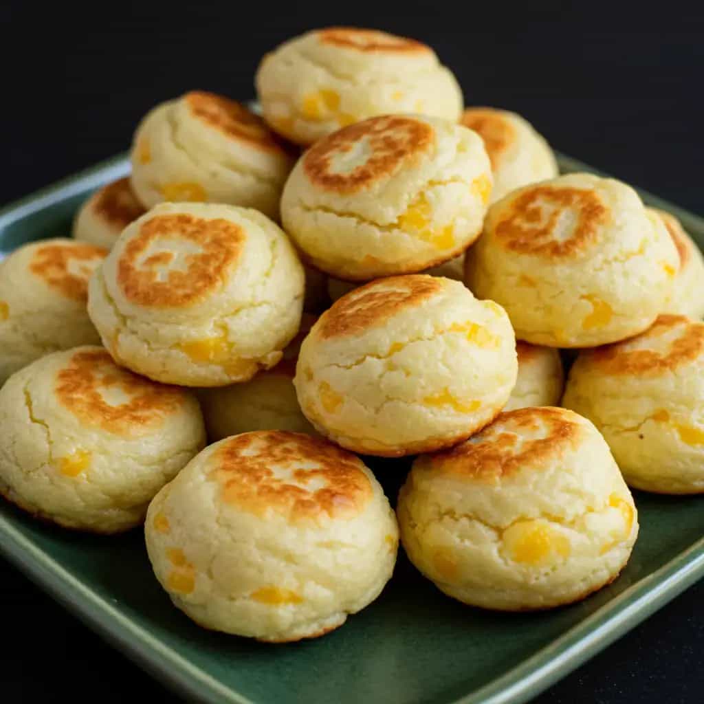 Pão de Queijo com Gorgonzola e Queijo Canastra
