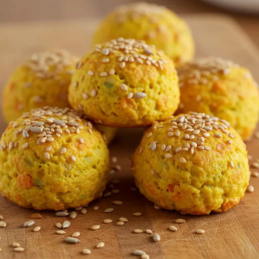 Pão de Queijo com Sementes e Frango