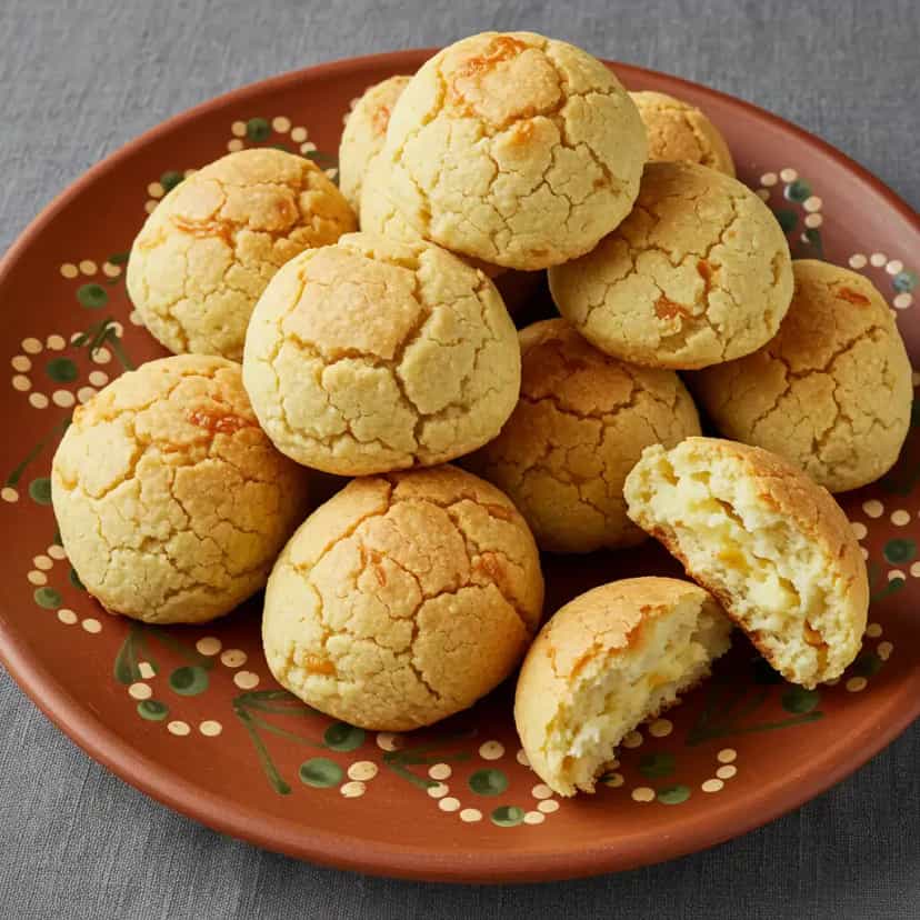 Foto deliciosa de Pão de Queijo Crocante com Sabores pronta para servir - Lanches de Padaria