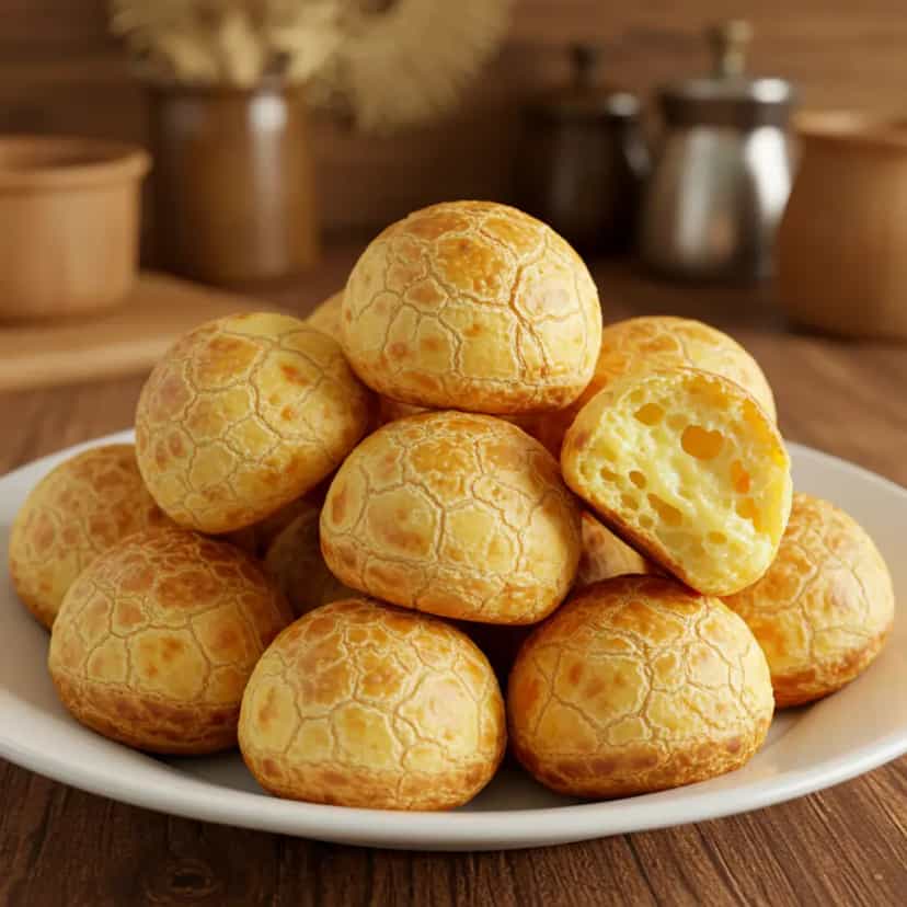 Foto deliciosa de Pão de queijo de liquidificador (com polvilho azedo) pronta para servir - Lanches de Padaria