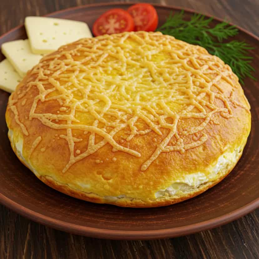 Foto deliciosa de Pão de Queijo Recheado com Presunto e Mussarela pronta para servir - Lanches de Padaria