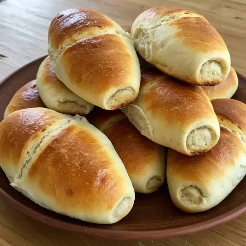 Foto deliciosa de Pão Francês Caseiro: Receita Tradicional pronta para servir - Café da Manhã Brasileiro