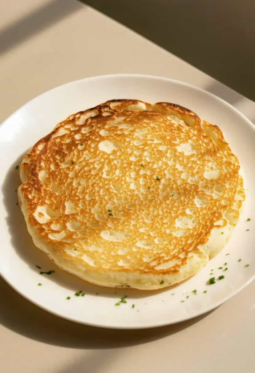 Foto deliciosa de Pão Low Carb de Frigideira pronta para servir - Low Carb