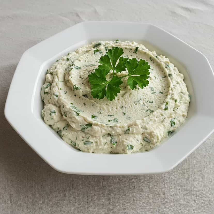 Foto deliciosa de Patê de Queijo Parmesão com Ervas Finas pronta para servir - Pastas & Patês