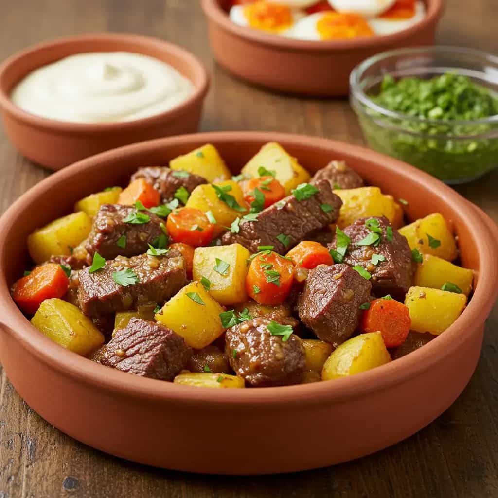 Pato com Molho Cremoso de Ervas