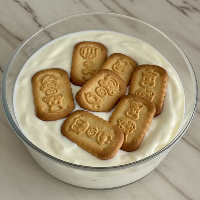 Foto deliciosa de Pavê de Bolacha Passatempo pronta para servir - Pudins & Cremes
