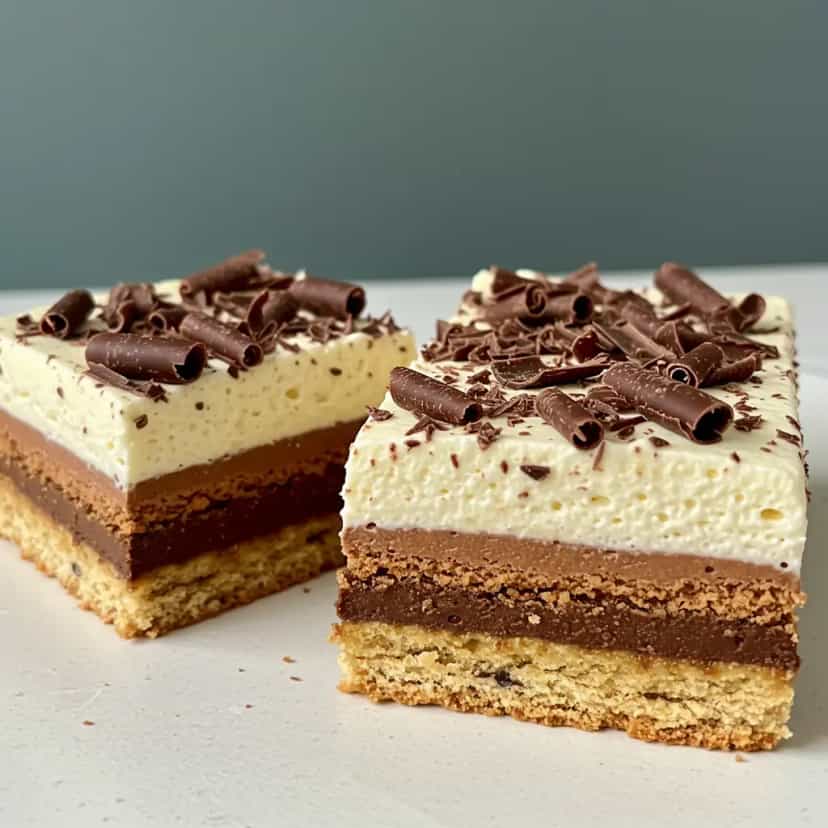 Foto deliciosa de Pavê de Cookies e Chocolate Cremoso pronta para servir - Pudins & Cremes