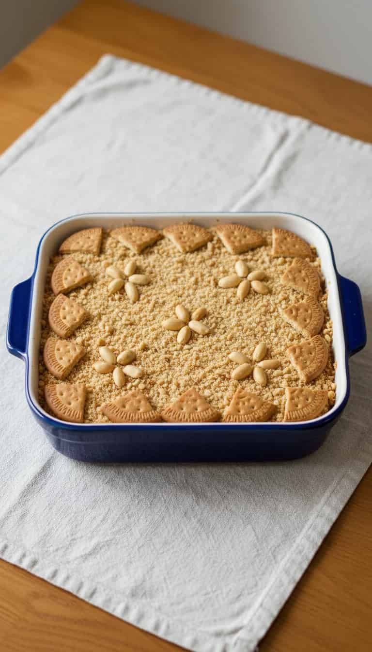 Pavê de doce de leite com amendoim