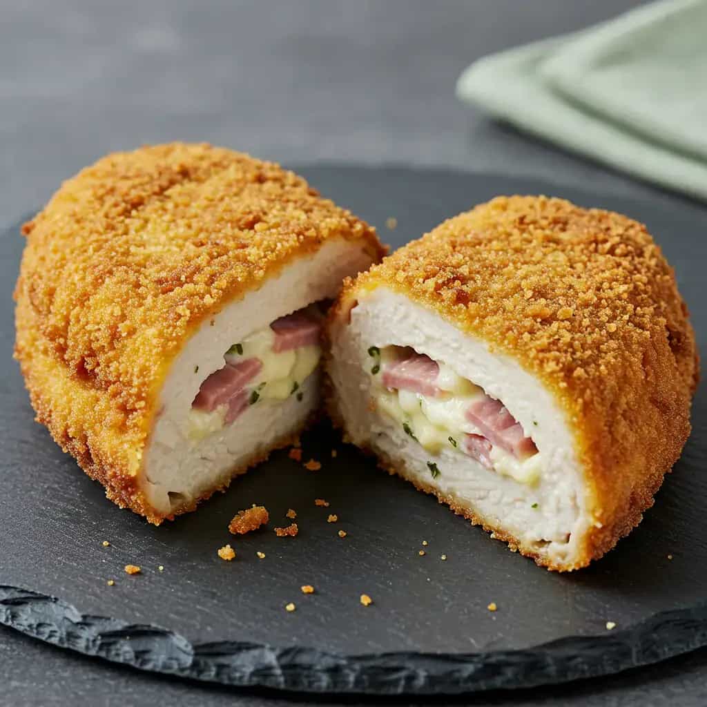 Peito de Frango Recheado Empanado