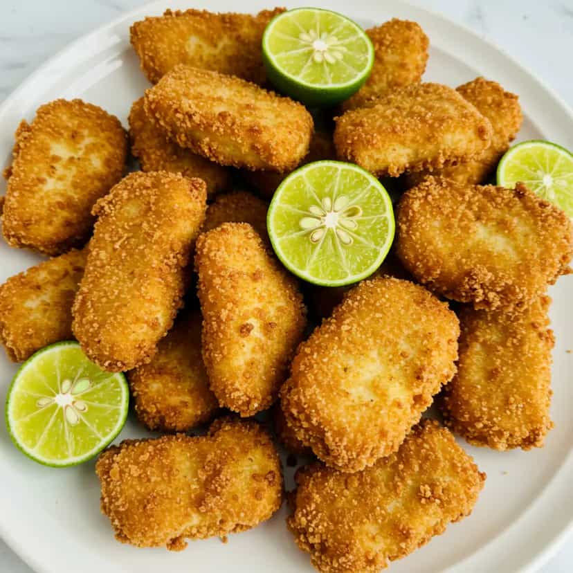 Foto deliciosa de Peixe a milanesa pronta para servir - Peixes & Frutos do Mar