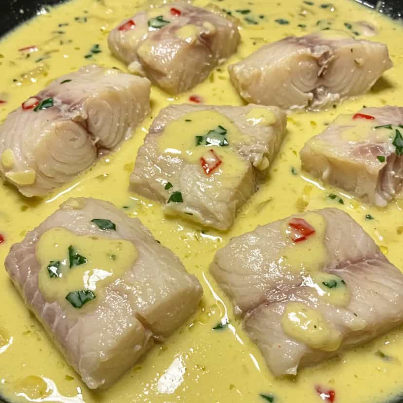 Foto deliciosa de Peixe na panela de pressão pronta para servir - Outras Receitas