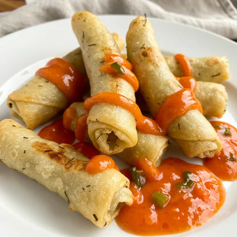 Foto deliciosa de Pernas de Rã Fritas ao Molho de Tomate pronta para servir - Carnes & Frango