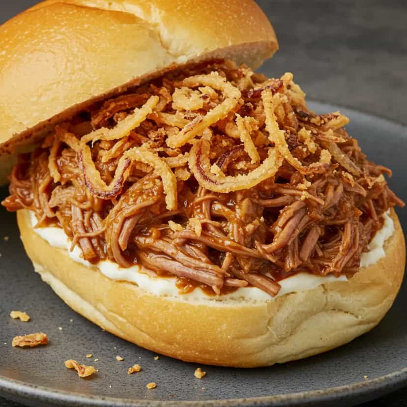 Foto deliciosa de Pernil Desfiado Agridoce pronta para servir - Salgadinhos