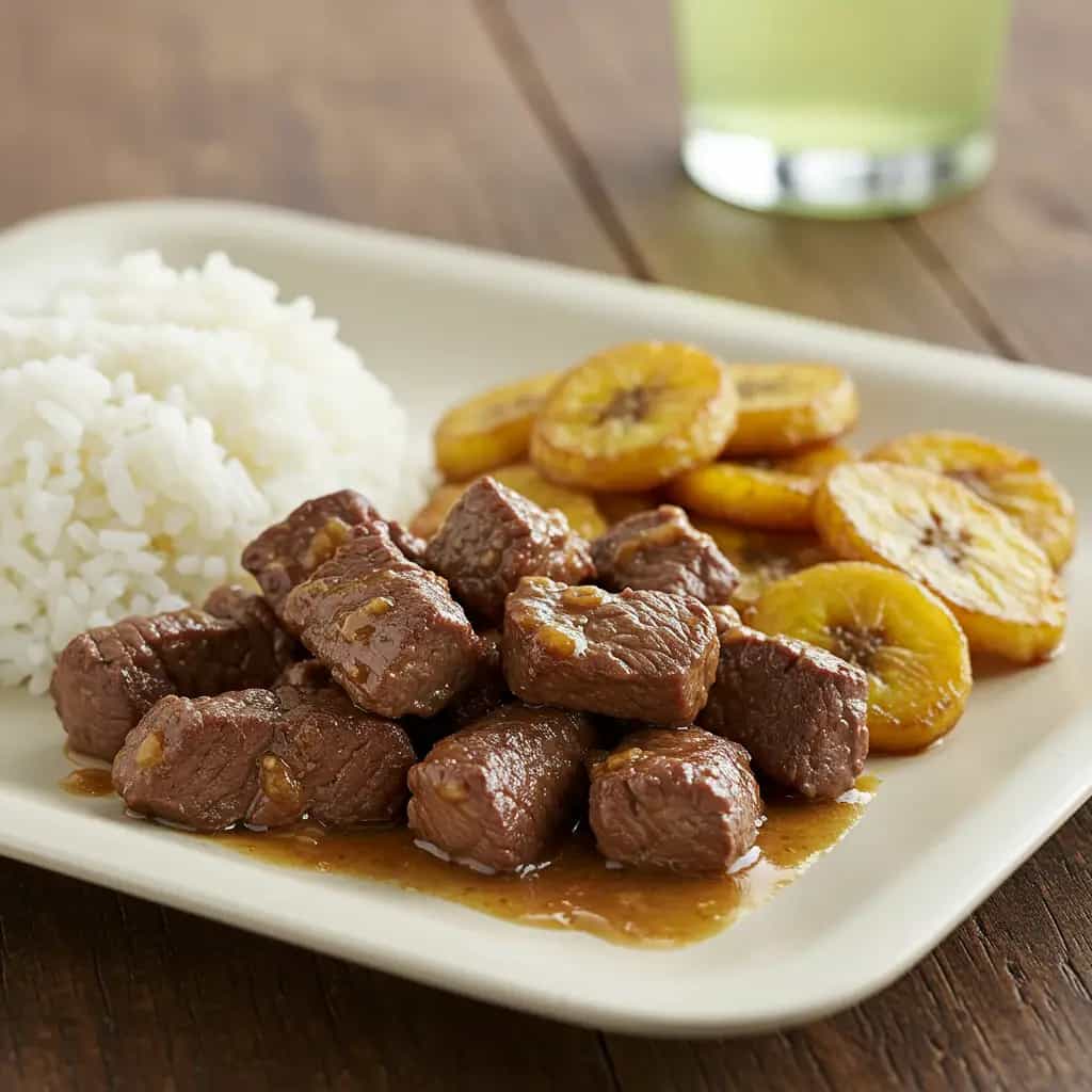Picadinho de Filé Mignon com Banana