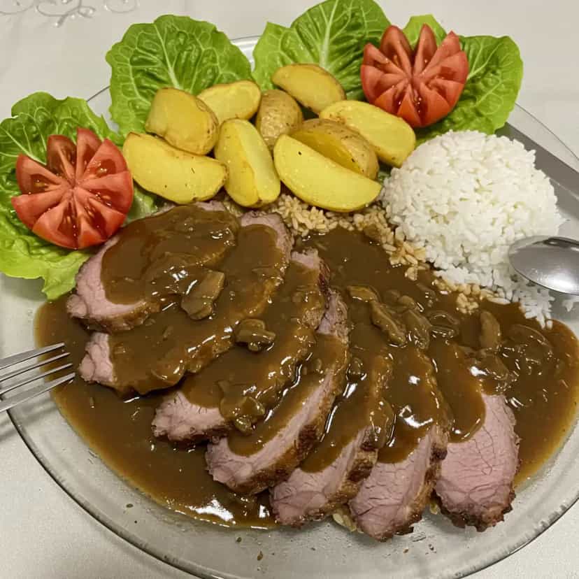 Foto deliciosa de Picanha ao Molho Madeira pronta para servir - Carnes & Frango