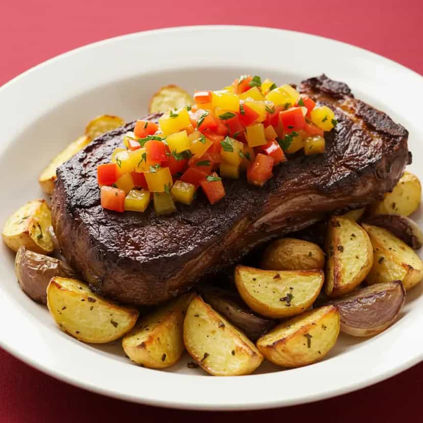 Foto deliciosa de Picanha assada com crosta de sal grosso pronta para servir - Carnes & Frango