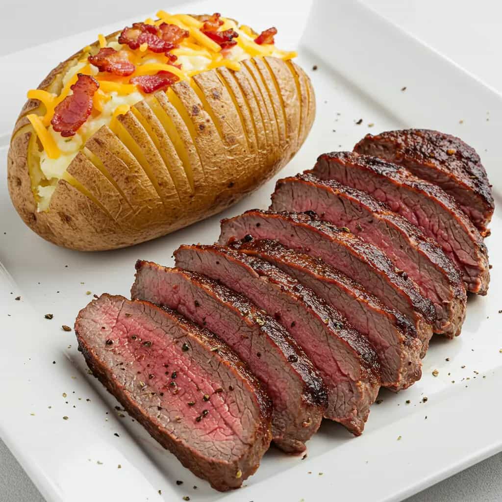 Picanha com Batatas Hasselback ao Alecrim e Bacon