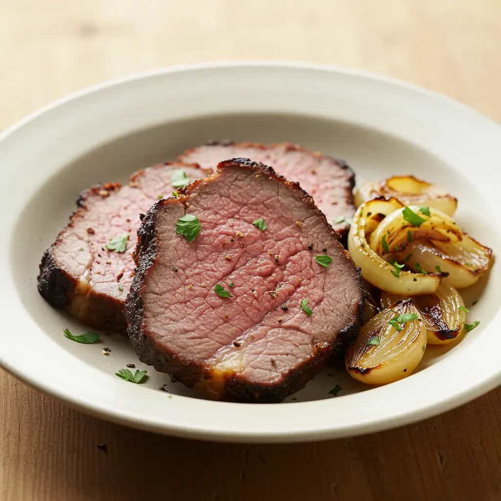 Picanha Crocante com Cebola Assada