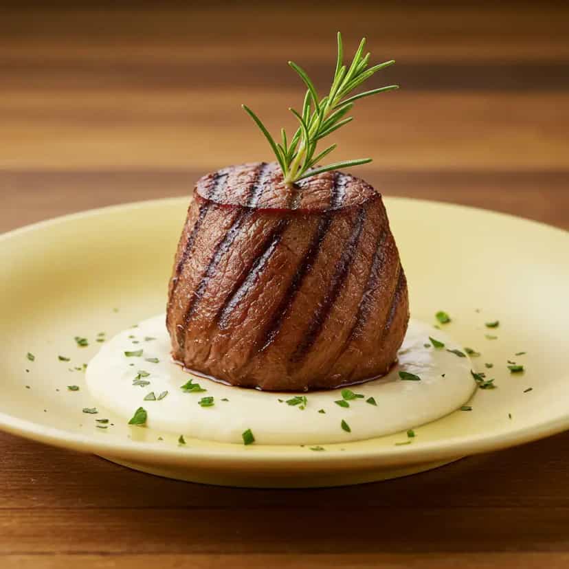 Foto deliciosa de Picanha grelhada com molho cremoso de maracujá pronta para servir - Carnes & Frango