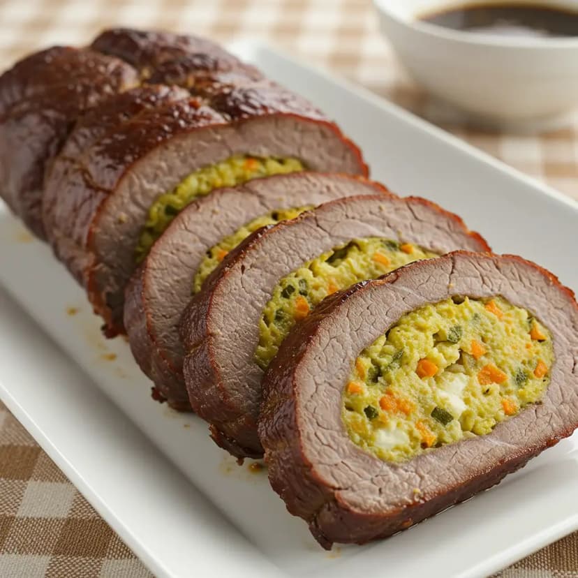 Picanha Recheada com Queijo e Molho Aromático