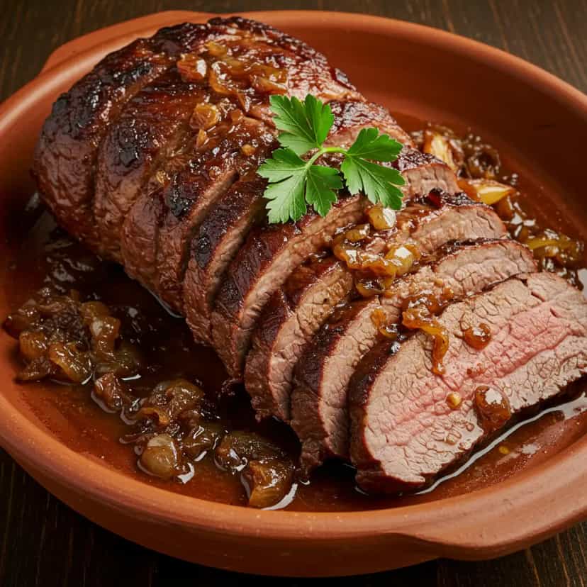 Foto deliciosa de Picanha Suculenta ao Forno pronta para servir - Carnes & Frango